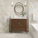 James Martin Myrrin 36" Single Bathroom Vanity, Mid-Century Walnut