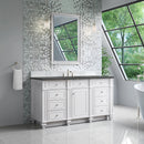 James Martin Bristol 60" Single Bathroom Vanity, Bright White