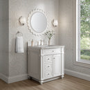 James Martin Bristol 30" Single Bathroom Vanity, Bright White