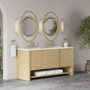 James Martin Marigot 72" Double Bathroom Vanity, Sunwashed Oak