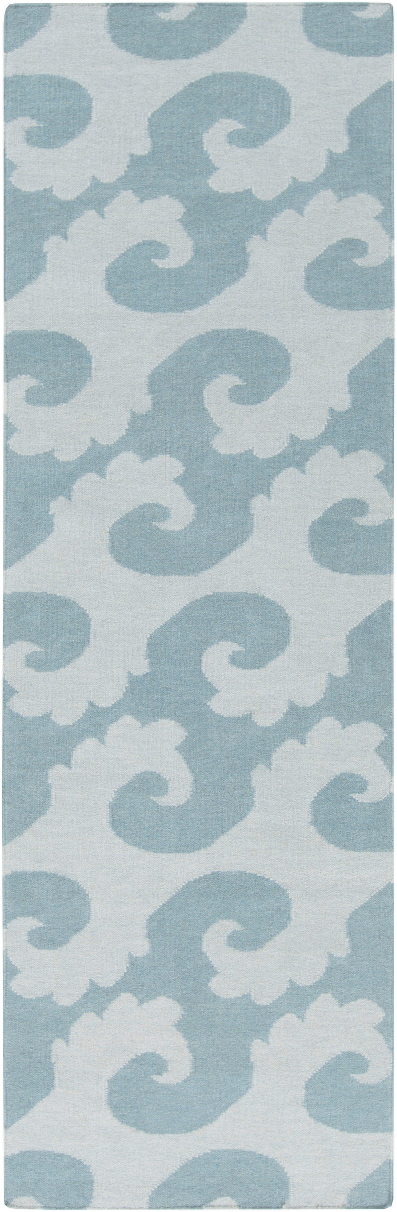 Belgium Coastal Sky Blue/Aqua Area Rug