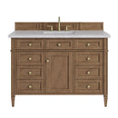 James Martin Brittany 48" Single Bathroom Vanity, Pecan