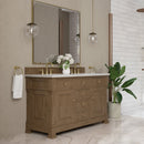 James Martin Brookfield 60" Double Bathroom Vanity, Pecan