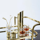 Antique Gold Bar Cart by Viski