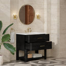 James Martin Lucian 36" Single Bathroom Vanity, Carbon Oak