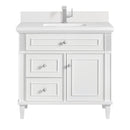 James Martin Lorelai 36" Single Bathroom Vanity, Bright White