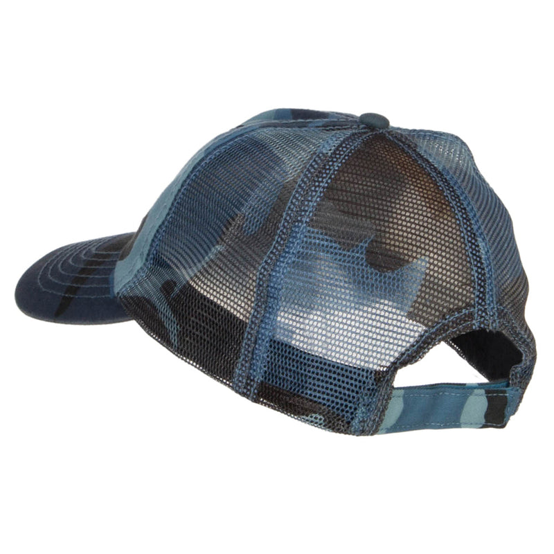 Enzyme Washed Camouflage Trucker Cap