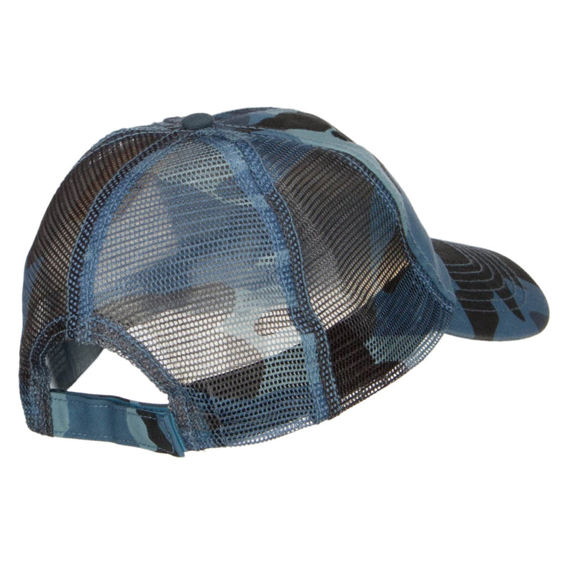 Enzyme Washed Camouflage Trucker Cap
