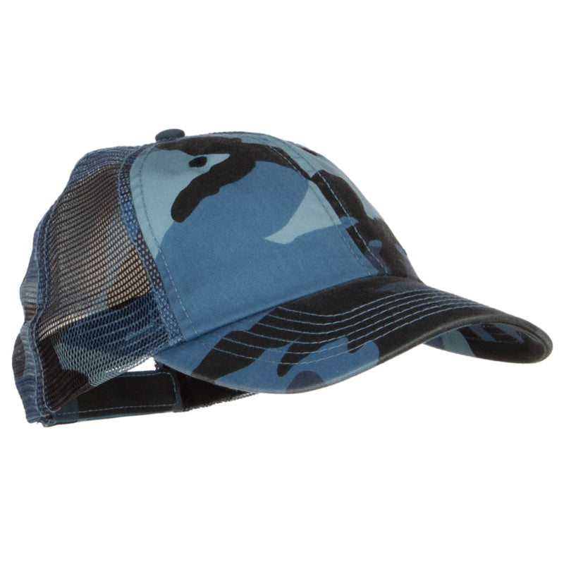 Enzyme Washed Camouflage Trucker Cap