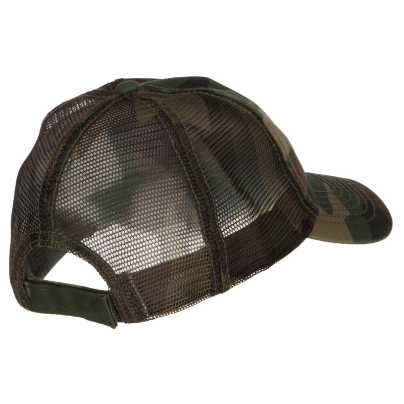 Enzyme Washed Camouflage Trucker Cap
