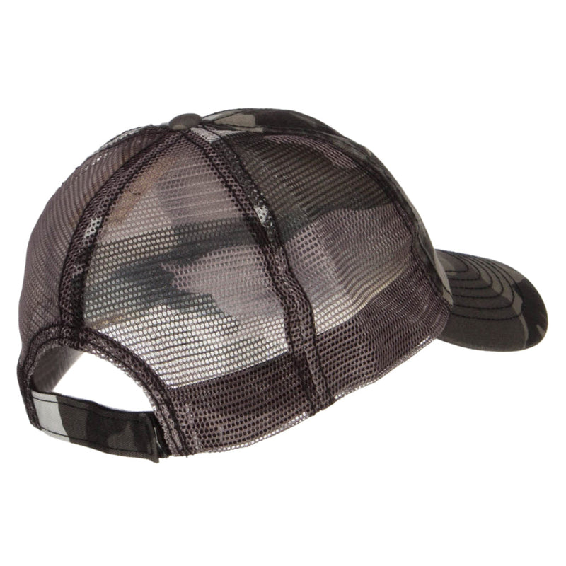 Enzyme Washed Camouflage Trucker Cap