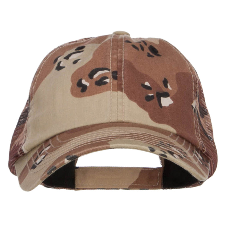 Enzyme Washed Camouflage Trucker Cap