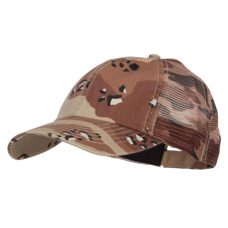 Enzyme Washed Camouflage Trucker Cap