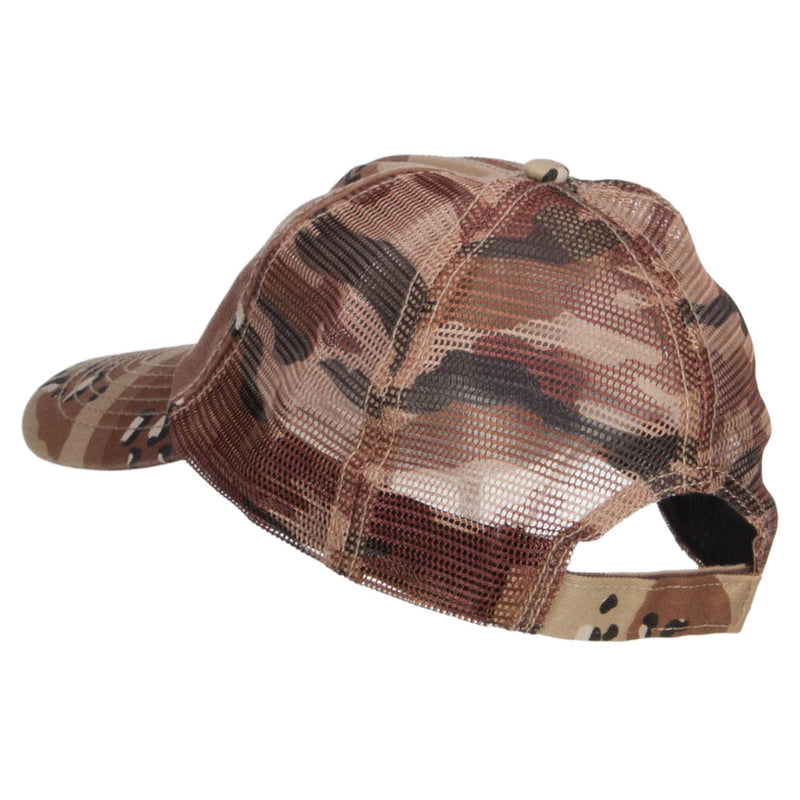 Enzyme Washed Camouflage Trucker Cap