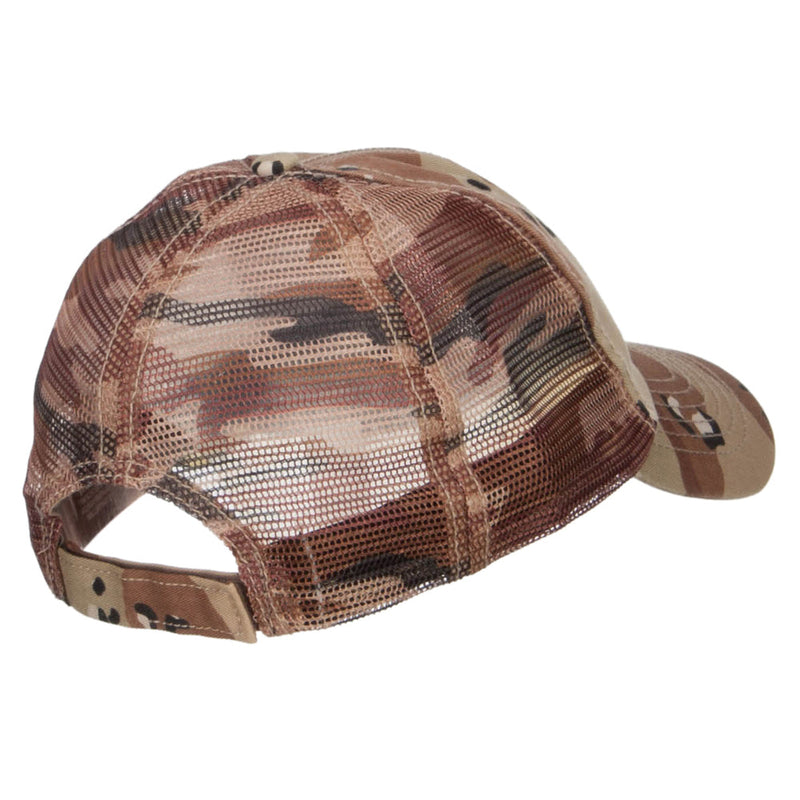 Enzyme Washed Camouflage Trucker Cap