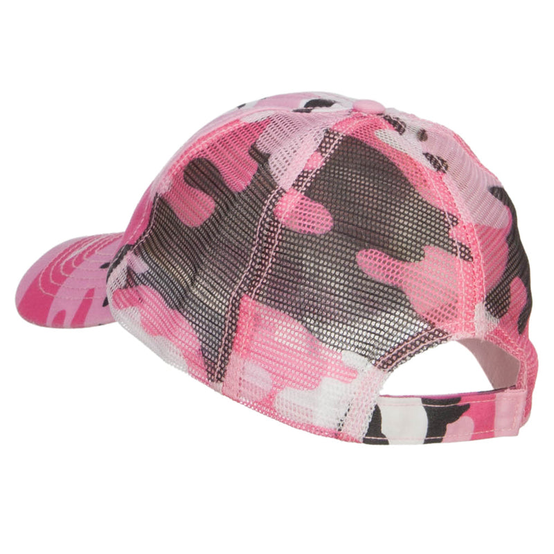 Enzyme Washed Camouflage Trucker Cap