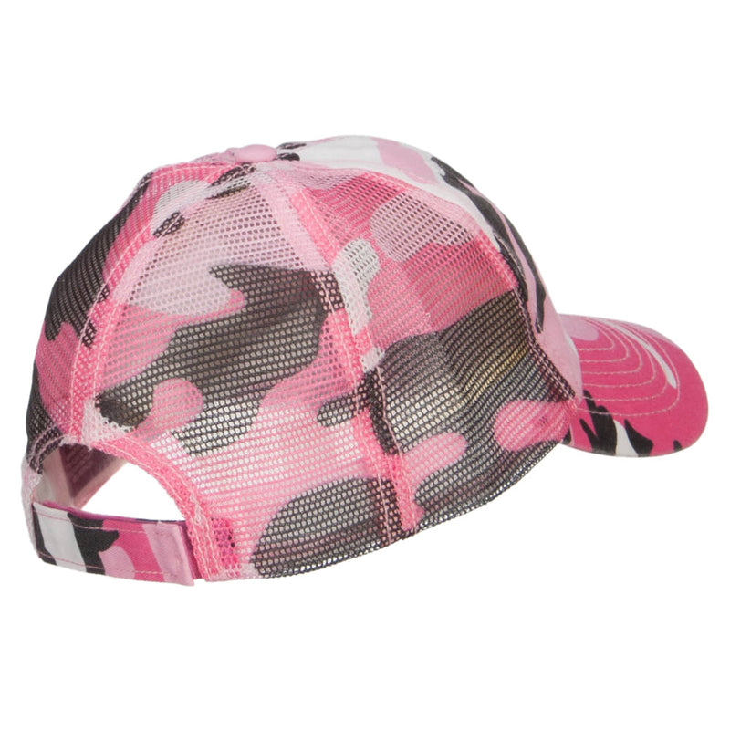 Enzyme Washed Camouflage Trucker Cap