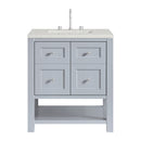 James Martin Breckenridge 30" Single Bathroom Vanity, Serenity Blue