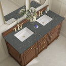 James Martin Lorelai 60" Double Bathroom Vanity, Mid-Century Walnut