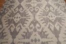 9' x 12' Hand knotted 100% Wool Modern Area Rug full pile 9x12 Gray