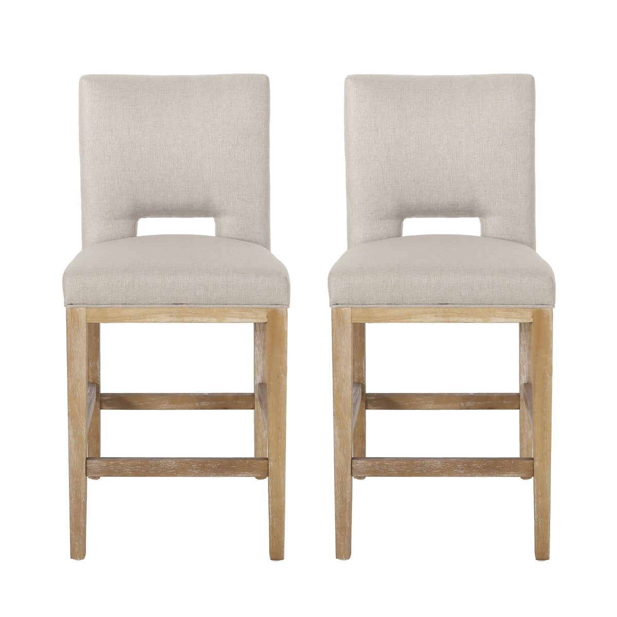 27 Inch Counter Stools, Set of 2, Fabric, photo 2 of 10