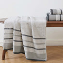 Decorative Cotton Stripe Bath Towel Set - Noelle Collection by Great Bay Home