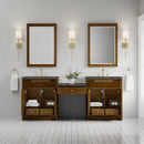James Martin Bellshire 84" Double Bathroom Vanity, Honey Oak