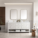 James Martin Breckenridge 72" Double Bathroom Vanity, Bright White
