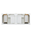 James Martin Chicago 60" Double Bathroom Vanity, Glossy White
