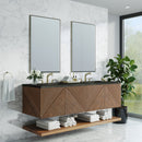 James Martin Marcello 72" Floating Double Bathroom Vanity, Chestnut