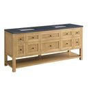 James Martin Breckenridge 72" Double Bathroom Vanity, Light Natural Oak