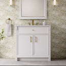 James Martin Bellshire 36" Single Bathroom Vanity, Bright White