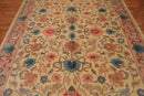 7'10" x 9’8" Hand Knotted Romanian Kaashaan Hunting Wool Oriental Area Rug Beige