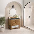 James Martin Malibu 36" Single Bathroom Vanity, Amber Birch