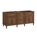 James Martin Lorelai 72" Double Bathroom Vanity, Mid-Century Walnut