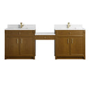 James Martin Bellshire 96" Single Bathroom Vanity, Honey Oak