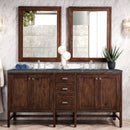 James Martin Addison 72" Double Bathroom Vanity, Mid-Century Acacia