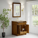 James Martin Bellshire 30" Single Bathroom Vanity, Honey Oak