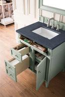 James Martin Brittany 30" Single Bathroom Vanity, Sage Green