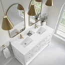 James Martin Breckenridge 60" Double Bathroom Vanity, Bright White