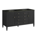James Martin Myrrin 60" Double Bathroom Vanity, Carbon Oak