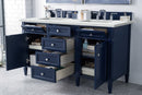 James Martin Brittany 60" Double Bathroom Vanity, Victory Blue