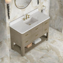 James Martin Lucian 48" Single Bathroom Vanity, Pebble Oak