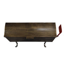 Antique Bronze American Flag Metal Wall Mounted Mailbox with Hangers