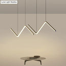GobekUsa Z-Shaped Metal LED Suspension Light Fixture for Restaurants - Simplicity at Its Best!