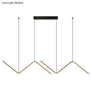 GobekUsa Z-Shaped Metal LED Suspension Light Fixture for Restaurants - Simplicity at Its Best!