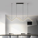 GobekUsa Z-Shaped Metal LED Suspension Light Fixture for Restaurants - Simplicity at Its Best!