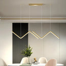 GobekUsa Z-Shaped Metal LED Suspension Light Fixture for Restaurants - Simplicity at Its Best!