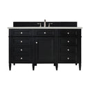 James Martin Brittany 60" Single Bathroom Vanity, Black Onyx