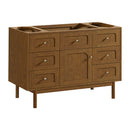 James Martin Laurent 48" Dual Mount Single Bathroom Vanity, Honey Oak